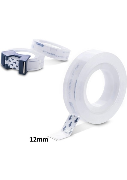 Beyaz Set Stili 2roll Şeffaf Yapışkan Bant Kesici Setli Görünmez Ambalaj Için Üzerine Yazma Sızdırmazlık Dekorasyon Günlüğü Çıkartmaları A6568 (Yurt Dışından) modelleri