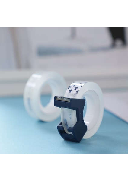 Beyaz Set Stili 2roll Şeffaf Yapışkan Bant Kesici Setli Görünmez Ambalaj Için Üzerine Yazma Sızdırmazlık Dekorasyon Günlüğü Çıkartmaları A6568 (Yurt Dışından) fırsatları