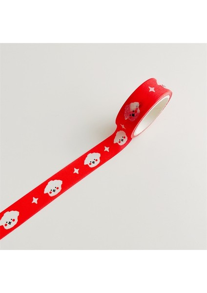 1 Adet F Tarzı 5m Ins Karikatür Sevimli Köpek Dekoratif Bant Kırmızı Siyah Dalga Izgara Diy Sahne Yapışkanlı Washi Bant Sticker Scrapbooking Günlüğü Kırtasiye (Yurt Dışından) fırsatları