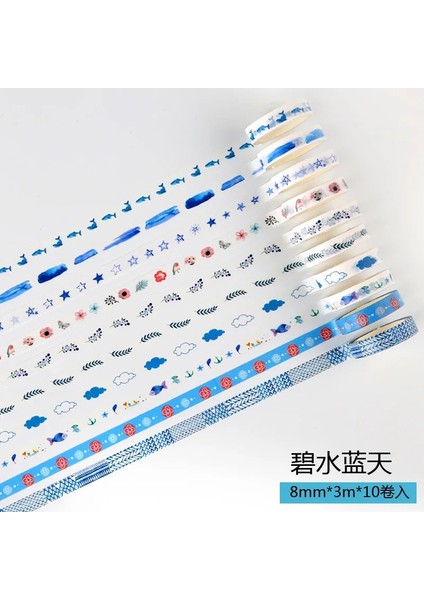 No.1 Tarzı Lot Temel Renk Serisi Dekoratif Yapışkan Bant Maskeleme Washi Bant Dıy Scrapbooking Etiket Etiket Japon Kırtasiye (Yurt Dışından) fiyatları