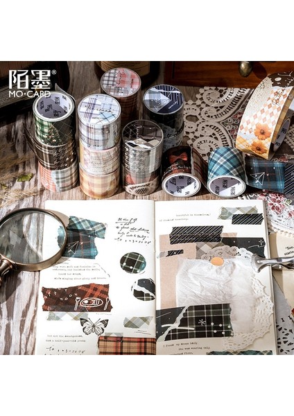No.2 Tarzı Izgara Tatlı Strateji Serisi Maskeleme Washi Bant Dekoratif Yapışkan Bant Decora Diy Scrapbooking Sticker Etiket Kırtasiye (Yurt Dışından) fırsatları