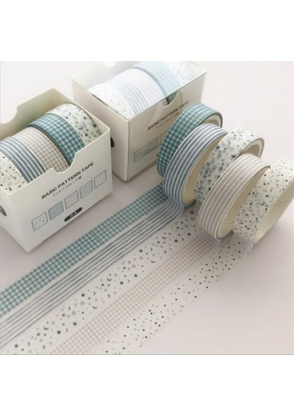 No.10 Tarzı Çok Katı Temel Washi Bant Dekoratif Dergi Karalama Defteri Planlayıcısı Maskeleme Bandı Etiket Etiket Kırtasiye Okul Malzemeleri (Yurt Dışından)