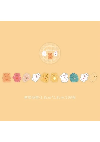 No.12 Tarzı Kawaii Hayvan Gezegen Çiçek Maskeleme Washi Bant Sanat Dekoratif Yapışkan Bant Diy Scrapbooking Sticker Etiket Kırtasiye (Yurt Dışından) fiyatları