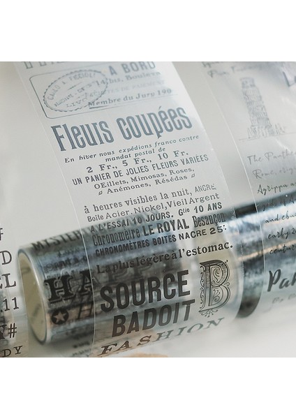 B Tarzı Pvc Şeffaf Vintage Ingilizce Notlar Sevimli Dekoratif Maskeleme Washi Bant Karalama Defteri Diy (Yurt Dışından) fırsatları