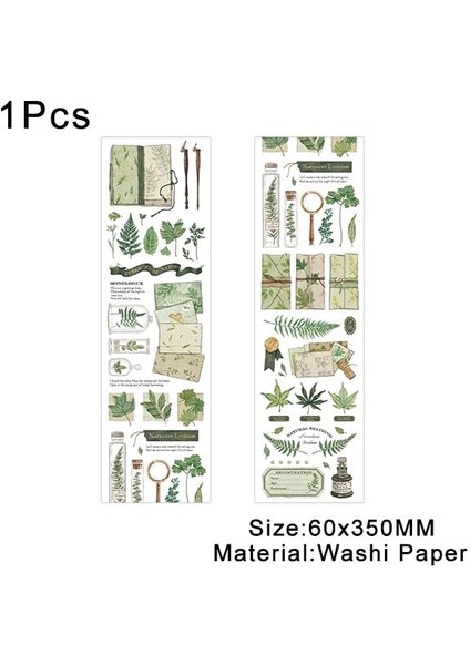 No.16 Tarzı 1 Adet Vintage Washi Bant Kelebek Çiçek Maskeleme Bandı Ağacı Bitki Scrapbooking Dıy Günlüğü Önemsiz Dergisi Malzemeleri 30* (Yurt Dışından)