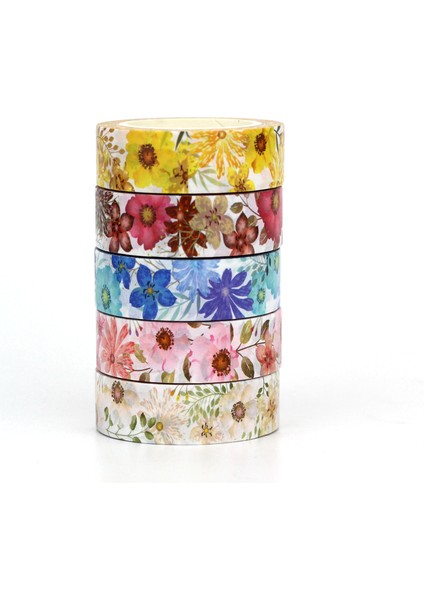 NO.684 Stili Yenı 1 Adet Dekoratif Güzel Çiçekler Washi Bant Seti Dıy Scrapbooking Kağıt Fotoğraf Albümü Yapışkanlı Maskeleme Bandı Kore Kırtasiye (Yurt Dışından) modelleri