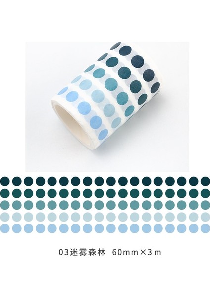 No.3 Tarzı 60MM * 3m Renkli Noktalar Geniş Maskeleme Bantları Diy Scrapbooking Dergisi Günlüğü Defter Yapışkanlı Dekoratif Washi Bant Etiket Ruloları (Yurt Dışından) fiyatları