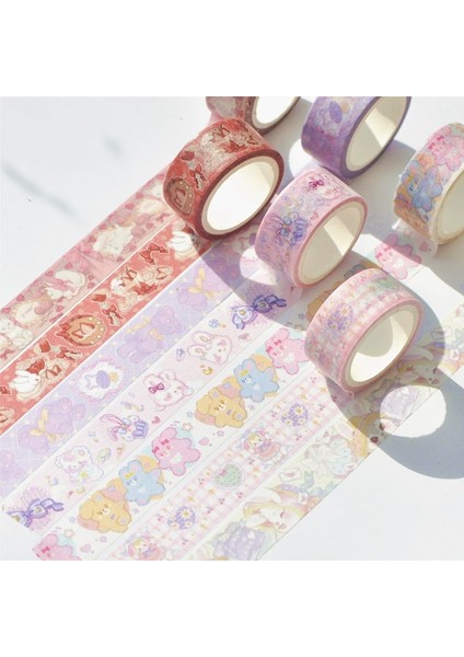 No.11 Stili 5 M Kawaii Japon Retro Ayı Kız Kağıt Yapışkan Bant Maskeleme Washi Bant Planlayıcısı El Hesabı Dıy Dekoratif Bant Kırtasiye (Yurt Dışından) fiyatları