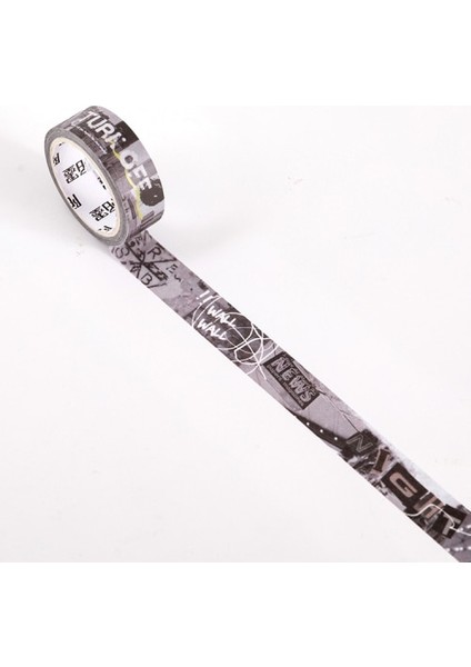 No.6 Tarzı Retro Decadent City Serisi Maskeleme Washi Bant Dekoratif Yapışkan Bant Decora Diy Scrapbooking Sticker Etiket Kırtasiye (Yurt Dışından)