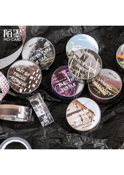 No.6 Tarzı Retro Decadent City Serisi Maskeleme Washi Bant Dekoratif Yapışkan Bant Decora Diy Scrapbooking Sticker Etiket Kırtasiye (Yurt Dışından) fiyatları