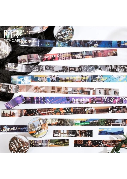 No.6 Tarzı Retro Decadent City Serisi Maskeleme Washi Bant Dekoratif Yapışkan Bant Decora Diy Scrapbooking Sticker Etiket Kırtasiye (Yurt Dışından) modelleri