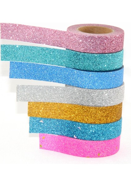 GP57 Stili 1x Toz Washi Bant Glitter Renk Japon Kırtasiye 15MM * 5 Metre Kawaii Kağıt Scrapbooking Okul Araçları Dekoratif Bantlar Maske (Yurt Dışından) modelleri