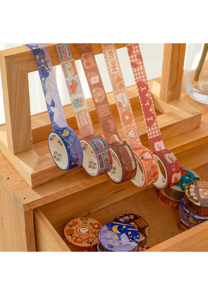 No.5 Tarzı Kawaii Washi Bant Scrapbooking Dıy Dekor Dergisi Kore Bant Sevimli Ayı Planlayıcısı Maskeleme Bandı Kağıt Günlüğü Kırtasiye Sticker (Yurt Dışından) fiyatları