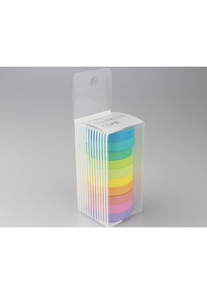 10 Adet Tarzı Lot Şeker Katı Dıy Craft Dekoratif Yapışkan Bant Washi Sticker Scrapbooking Fita Adesiva Kırtasiye Papeleria (Yurt Dışından)