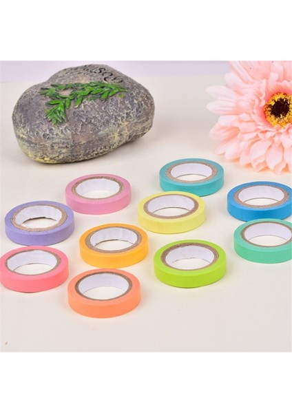 10 Adet Tarzı Lot Şeker Katı Dıy Craft Dekoratif Yapışkan Bant Washi Sticker Scrapbooking Fita Adesiva Kırtasiye Papeleria (Yurt Dışından) indirimleri