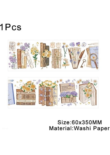 No.7 Tarzı 1 Adet Vintage Washi Bant Kelebek Çiçek Maskeleme Bandı Ağacı Bitki Scrapbooking Dıy Günlüğü Önemsiz Dergisi Malzemeleri 30* (Yurt Dışından)