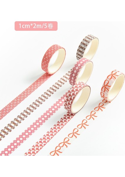 O Tarzı 5 Adetbox Yaratıcı Washi Bant Organizatör Sevimli Pretty Kırtasiye Setleri Ofis Sanat Malzemeleri Yapışkan Bantlar Scrapbooking Kağıdı (Yurt Dışından) fiyatları