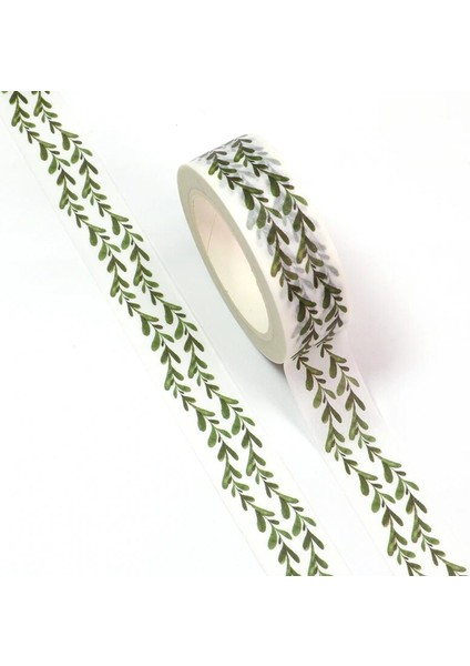 15MM * 10M Suluboya Çiçek Rattan Maskeleme Washi Bant Dekoratif Yapışkan Bant Diy Scrapbooking Sticker Etiket Kırtasiye (Yurt Dışından) fırsatları