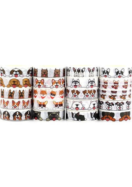 972 Stili Yeni M Dekoratif Sevimli Kediler ve Köpekler Scrapbooking Bullet Dergisi Hayvan Kırtasiye Için Kağıt Washi Bant Maskeleme Seti (Yurt Dışından) fiyatları