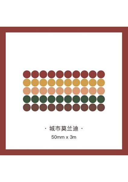 No.1 Tarzı Renkli Noktalar Washi Bant Dekoratif Yapışkanlı Maskeleme Bandı Çıkartmalar Için Scrapbooking Dıy Yuvarlak Kırtasiye Bant Okul Ofis Tedarik (Yurt Dışından)