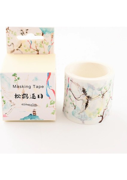 Stil7 Stili Çin Manzara Çiçekler Bitkiler Vintage Manzara Dekorasyon Washi Bant Dıy Planlayıcısı Günlüğü Scrapbooking Maskeleme Bandı (Yurt Dışından)