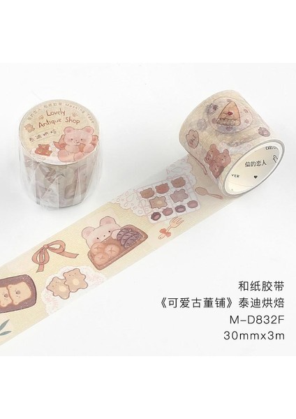 D Stili Sevimli Washi Bant Evcil Ayılar ve Kediler Diy El Sanatları ve Hediye Paketleme Için Dekoratif Washi Maskeleme Bandı (Yurt Dışından) fiyatları