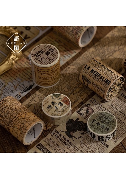 B Tarzı Seyahat Notları Koleksiyonu Washi Bant Retro Kağıt Diy Planlayıcısı Maskeleme Bandı Yapışkan Bantlar Çıkartmalar Dekoratif Kırtasiye Bantları (Yurt Dışından) modelleri