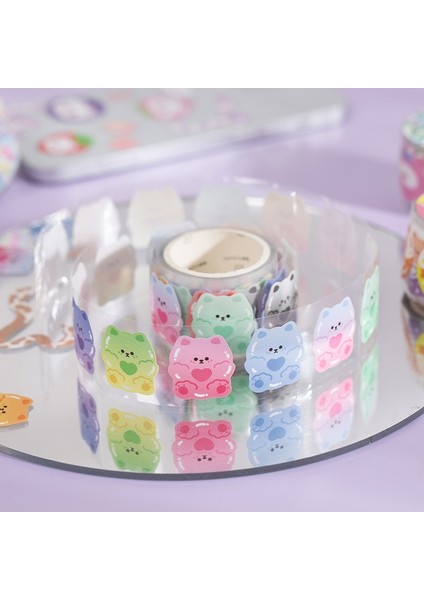 G Tarzı Ayı Tavşan Fantasia Serisi Maskeleme Washi Bant Sevimli Hayvan Sanat Dekoratif Yapışkan Bant Scrapbooking Sticker Etiket Kırtasiye (Yurt Dışından) modelleri