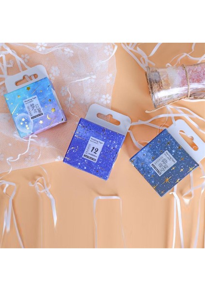 Washi Bant Stili L Beden Washi Bant ve Etiketler Scrapbooking Maskeleme Bandı 5m Adesiva Sortidos Altın Yaprak Papeleria Karalama Defteri Yıldızlı Gökyüzü Sevimli Etiket (Yurt Dışından) indirimleri