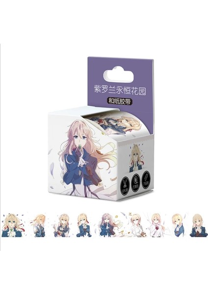Ziluolan Tarzı 4CMX5M Japon Animasyon Maskeleme Muslukları Washi Bant Etiketler Scrapbooking Anime Severler Otaku Kültür Sevimli Kırtasiye (Yurt Dışından)
