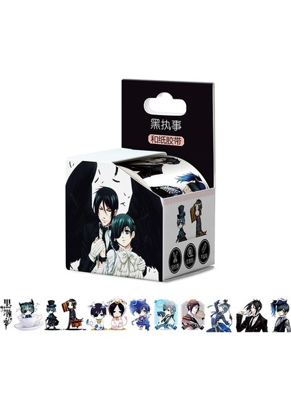 13SAIBAŞI Stili 4CMX5M Japon Animasyon Maskeleme Muslukları Washi Bant Etiketler Scrapbooking Anime Severler Otaku Kültür Sevimli Kırtasiye (Yurt Dışından)