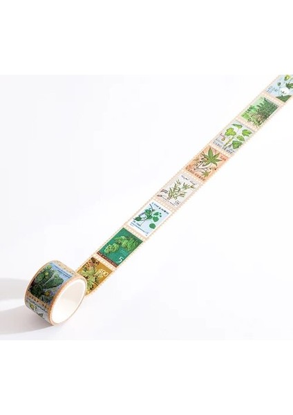 H Tarzı Filateli Müzesi Serisi Maskeleme Washi Bant Eski Seyahat Damgası Dekoratif Yapışkan Bant Decora Diy Scrapbooking Sticker Etiket (Yurt Dışından)