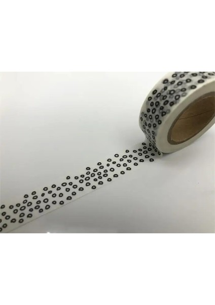 NO.2135 Stili S Beden Japon Jiataihe Washi Bant Siyah Dekoratif Çizgili, Bant Karalama Defteri Kağıt Maskeleme Etiket Seti Fotoğraf Albümü Washi Bant Seti (Yurt Dışından)