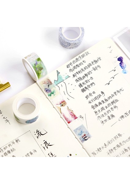 Gökkuşağı Hayvanlar Tarzı 20MM Sevimli Washi Bant Japon Totoro Rilakkuma Dekoratif Bant Çiçekler Sumikko Gurarapbooking Kawaii Izgara Yapışkan Bant (Yurt Dışından) indirimleri