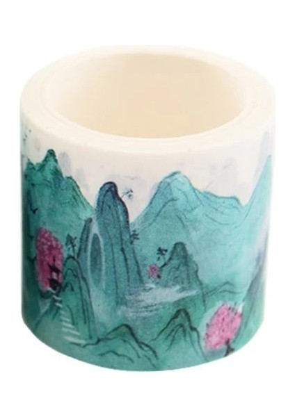 Stil3 Stili Ese Manzara Çiçekler Bitkiler Vintage Manzara Dekorasyon Washi Bant Dıy Planlayıcısı Günlüğü Scrapbooking Maskeleme Bandı (Yurt Dışından) fırsatları