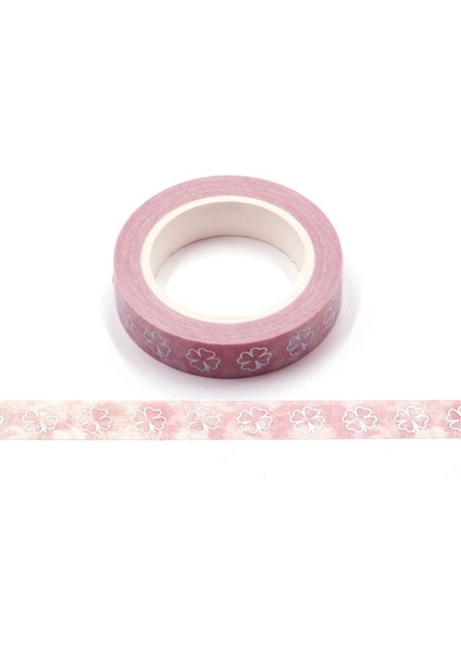 No.5 Tarzı Kawaii Papatya Ay Washi Bant Okyanus Geometrisi Dekoratif Yapışkan Bant Dıy Scrapbooking Sticker Etiket Kırtasiye Maskeleme Bandı (Yurt Dışından)