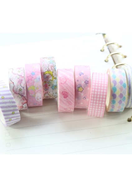 Pembe Tarzı M Beden Şeker Kawaii Japon Karikatür Okul Günlüğü Planlayıcısı Için Dekoratif Washi Bant Kırtasiye, Sevimli Dıy Kraft El Işi Kağıdı Maskeleme Bandı, 1.5*7 M (Yurt Dışından) indirimleri