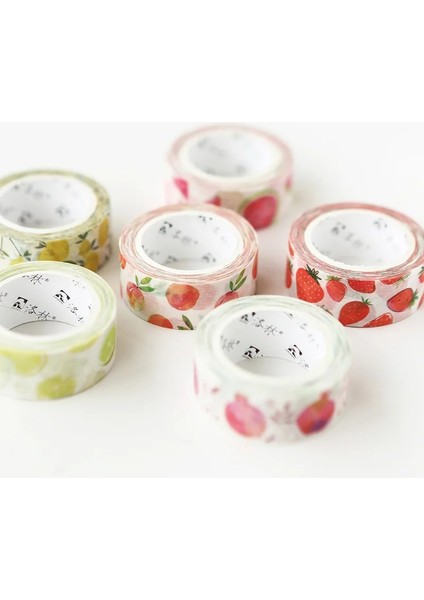 Limon Tarzı Sevimli Kawaii Yaz Meyve Zamanı Dekoratif Washi Bant Dıy Scrapbooking Maskeleme Bandı Okul Ofis Tedarik Escolar Papelaria (Yurt Dışından) fırsatları