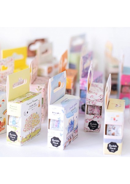 No.4 Tarzı Romantik Kiraz Çiçeği Dekorasyon Washi Bant Dıy Karalama Defteri Sevimli Çiçek Tüy Etiket Kawaii Maskeleme Bandı Okul (Yurt Dışından) fiyatları