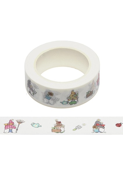 A429 Stili Yeni mm x 10M Kahve Ayçiçeği Mezuniyet Yumurtalı Cüceler Paskalya Washi Bant Karalama Defteri Maskeleme Yapıştırıcı Washi Bant (Yurt Dışından)