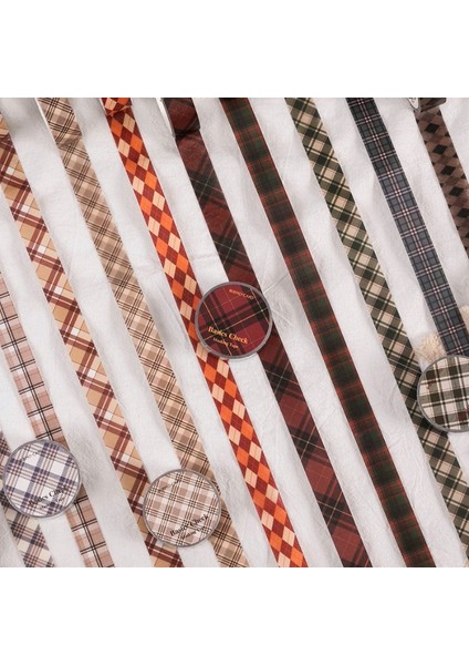 B Tarzı Dimi Retro Temel Kafes Dekoratif Maskeleme Bandı Tek Washi Bantlar Scrapbooking Dıy Dekorasyon Yaratıcı Etiket Etiket (Yurt Dışından) fırsatları