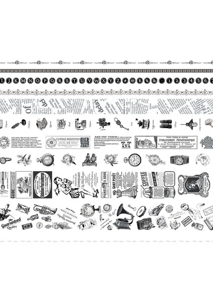 Retro Tarzı Et Maskeleme Washi Bant Eski Çiçek Bitki Flamingo Dekoratif Etiket Scrapbooking Planlayıcısı Için Diy Yapışkanlı Etiket (Yurt Dışından)