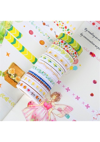 Pembe Tarzı Lot Ocean Stars Wisteria Çiçek Sevimli Kağıt Maskeleme Washi Bant Seti Japon Kırtasiye Kawaii Scrapbooking Malzemeleri Sticker (Yurt Dışından) fırsatları