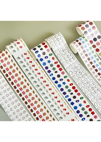 D Stili 8 Stil Kawaii Maskeleme Bandı Dekoratif Washi Bant Sevimli Küçük Çıkartmalar Günlüğü Defter Scrapbooking Kırtasiye Okul Ofisi (Yurt Dışından) indirimleri