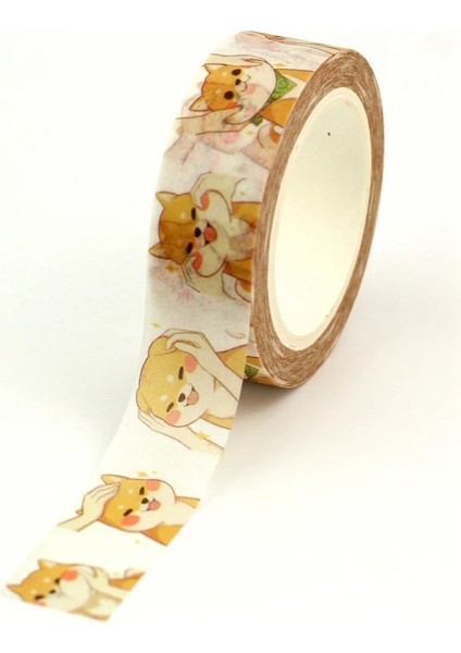 NO.457 Tarzı 1 Adet 1.5c Sevimli Köpek ve Kedi Washi Bant Seti Japon Kağıt Planlayıcısı Maskeleme Bandı Yapışkan Bantlar Çıkartmalar Dekor Kırtasiye Bandı (Yurt Dışından) indirimleri