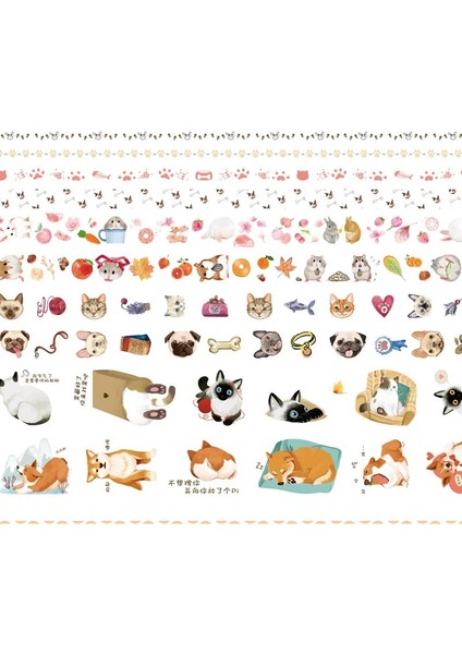 Hayvan Stili Et Maskeleme Washi Bant Eski Çiçek Bitki Flamingo Dekoratif Etiket Scrapbooking Planlayıcısı Için Diy Yapışkanlı Etiket (Yurt Dışından)