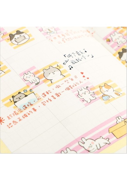Köpek Stili Sevimli Hayvanlar Yuvarlak Hayvan Panda Penguen Rakun Kedi Washi Bant Yapışkan Bant Dıy Scrapbooking Sticker Etiket Maskeleme Bandı (Yurt Dışından) fırsatları