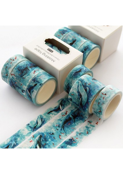 Sihirli Kız Stili Et Manzara Washi Bant Düz Renk Maskeleme Bandı Dekoratif Yapışkan Bant Sticker Scrapbooking Planlayıcısı Kırtasiye Tedarik (Yurt Dışından) fırsatları