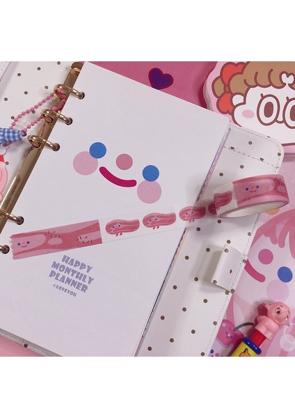 9j Tarzı Ins Sıcak Karikatür Meyve Hayvan ve Kağıt Yapışkan Bant 14 Model Kawaii Kore Washi Bant El Hesabı Dekoratif Maskeleme Bandı (Yurt Dışından) indirimleri