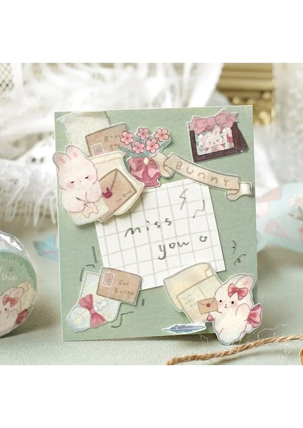 B Tarzı Sevimli Antika Dükkanı Serisi Maskeleme Washi Bant Kawaii Ayı Tavşan Dekoratif Yapışkan Bant Decora Diy Scrapbooking Sticker Etiket (Yurt Dışından) fırsatları